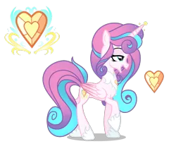 Size: 1791x1465 | Tagged: safe, artist:harmonyvitality-yt, derpibooru import, princess flurry heart, alicorn, pony, base used, concave belly, eyelashes, female, folded wings, hoof shoes, image, lidded eyes, mare, older, older flurry heart, peytral, png, princess shoes, raised hoof, side view, simple background, slim, smiling, solo, standing, thin, transparent background, wings