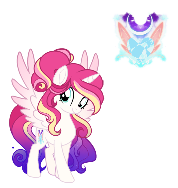 Size: 2078x2199 | Tagged: safe, artist:harmonyvitality-yt, derpibooru import, oc, unofficial characters only, alicorn, pony, alicorn oc, base used, eyelashes, female, horn, image, mare, offspring, parent:princess cadance, parent:shining armor, parents:shiningcadance, png, simple background, solo, transparent background, wings