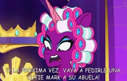Size: 720x459 | Tagged: safe, derpibooru import, g5, my little pony: tell your tale, spoiler:g5, spoiler:my little pony: tell your tale, spoiler:tyts01e50, dona florinda, el chavo del 8, image, jpeg, opaline arcana, spanish, translation request