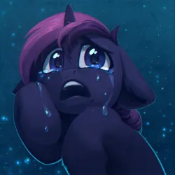 Size: 2048x2048 | Tagged: safe, artist:amishy, derpibooru import, oc, unofficial characters only, pony, unicorn, crying, floppy ears, high res, image, jpeg, open mouth, sad, solo