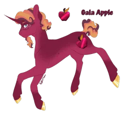 Size: 1779x1605 | Tagged: safe, artist:caliartshow, derpibooru import, oc, oc:gala apple, unofficial characters only, pony, unicorn, facial hair, freckles, goatee, horn, image, male, offspring, parent:big macintosh, parent:princess cadance, parents:cadmac, png, simple background, solo, stallion, transparent background, unicorn oc