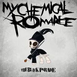 Size: 2045x2045 | Tagged: safe, artist:mxmx fw, derpibooru import, ponified, pony, album cover, bone, clothes, image, jpeg, my chemical romance, ponified album cover, skeleton, solo, the black parade