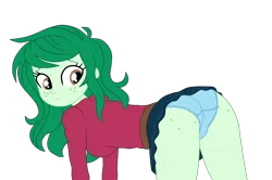 Size: 4056x2688 | Tagged: suggestive, artist:gmaplay, derpibooru import, wallflower blush, equestria girls, ass, butt, clothes, face down ass up, image, panties, png, simple background, solo, transparent background, underwear, wallflower butt