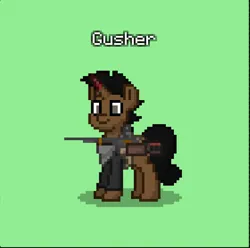 Size: 841x835 | Tagged: safe, derpibooru import, oc, oc:gusher, oc:pieter, unofficial characters only, pony, unicorn, bandana, clothes, horn, image, in old geneva, jpeg, mohawk, raider, unicorn oc