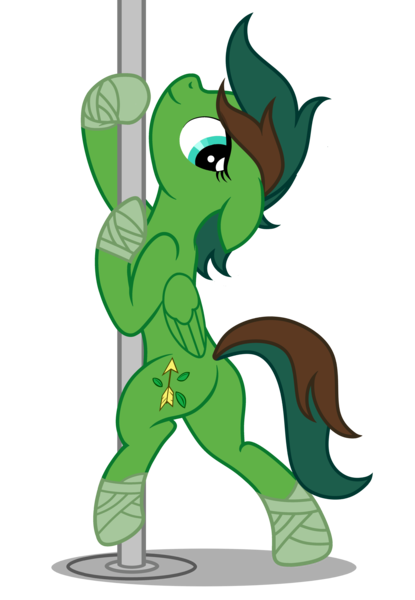 Size: 3779x5460 | Tagged: safe, artist:equestria secret guard, derpibooru import, oc, oc:windy barebow evergreen, unofficial characters only, pegasus, pony, butt, female, image, jewelry, looking at you, mare, pegasus oc, plot, png, pole, pole dancing, sexy, simple background, stripper pole, transparent background, wings