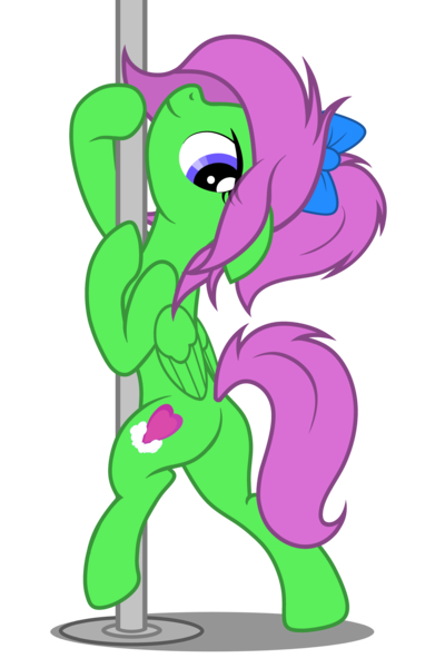 Size: 3642x5460 | Tagged: safe, artist:equestria secret guard, derpibooru import, oc, oc:zippy sparkz, unofficial characters only, pegasus, pony, butt, female, image, jewelry, looking at you, mare, pegasus oc, plot, png, pole, pole dancing, sexy, simple background, stripper pole, transparent background, wings