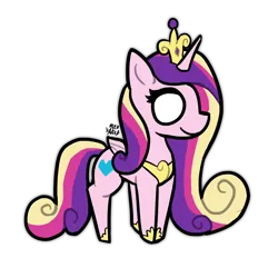 Size: 3000x3000 | Tagged: safe, artist:nyanakaru, derpibooru import, princess cadance, alicorn, derpibooru exclusive, female, image, png, smiling, solo, solo female, vector