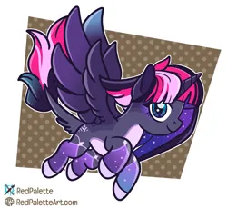 Size: 1996x1832 | Tagged: safe, artist:redpalette, derpibooru import, oc, oc:owl light, alicorn, pony, abstract background, alicorn oc, cute, digital art, female, horn, image, mare, png, smiling, sparkle, sparkly, spread wings, wings