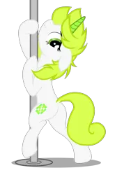 Size: 3602x5460 | Tagged: safe, artist:equestria secret guard, derpibooru import, oc, oc:mask薇薰, unofficial characters only, pony, unicorn, butt, female, horn, image, jewelry, looking at you, mare, plot, png, pole, pole dancing, sexy, simple background, stripper pole, transparent background, unicorn oc