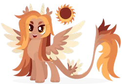 Size: 1920x1319 | Tagged: safe, artist:kabuvee, derpibooru import, oc, oc:sand eclipse, pegasus, pony, female, horns, image, mare, png, quadrupedal, simple background, solo, tail wings, transparent background