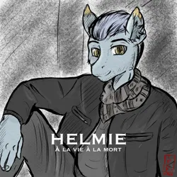 Size: 1100x1100 | Tagged: safe, artist:levinerex, derpibooru import, oc, oc:helmie, unofficial characters only, anthro, pegasus, bust, image, png, portrait, solo