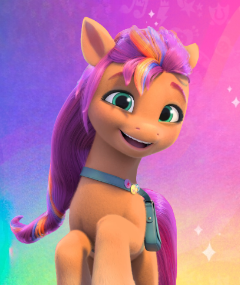 Size: 240x285 | Tagged: safe, official, sunny starscout, earth pony, pony, g5, my little pony: make your mark, actually not a backpack, backpack, image, png