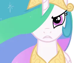 Size: 654x563 | Tagged: safe, derpibooru import, edit, edited screencap, screencap, princess celestia, alicorn, pony, a canterlot wedding, princess twilight sparkle (episode), angry, background removed, celestia is not amused, crown, female, folded wings, frown, game face, image, jewelry, mare, not a vector, peytral, png, regalia, simple background, stern, teeth, transparent background, unamused, wings