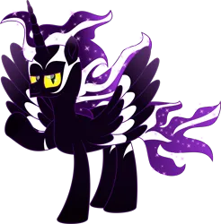 Size: 7105x7213 | Tagged: safe, artist:lincolnbrewsterfan, artist:saby, derpibooru import, oc, oc:eventide arcanum, unofficial characters only, alicorn, pony, .svg available, absurd resolution, alicorn oc, black coat, colored wings, derpibooru exclusive, doodle, ethereal mane, facial markings, galaxy mane, gradient mane, gradient tail, hoof heart, horn, image, inkscape, long horn, looking at you, male, movie accurate, multicolored mane, no base, offspring, offspring's offspring, png, profile picture, purple, purple mane, purple tail, remake, remastered, simple background, sketch, smiling, smiling at you, solo, sparkles, sparkly mane, sparkly tail, spread wings, standing, starry mane, striped mane, striped tail, tail, tall, two toned mane, two toned tail, two toned wings, underhoof, vector, waving, waving at you, wing markings, wings, yellow eyes, zebra stripes