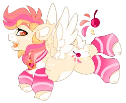 Size: 5824x4785 | Tagged: safe, artist:crazysketch101, derpibooru import, oc, oc:berry pop, pegasus, pony, clothes, collar, image, leg warmers, png, small wings, wings