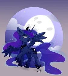 Size: 3228x3592 | Tagged: safe, artist:martazap3, derpibooru import, princess celestia, princess luna, alicorn, pony, female, horn, image, mare, moon, my little pony, night, png, pony princess, princess, royal, royal sisters, siblings, sisters, sky, solo, wings