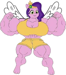 Size: 540x607 | Tagged: suggestive, artist:miguelsilva12, derpibooru import, pipp petals, anthro, pegasus, g5, my little pony: tell your tale, feet, female, fetish, image, muscle fetish, muscles, muscular female, png, simple background, transparent background