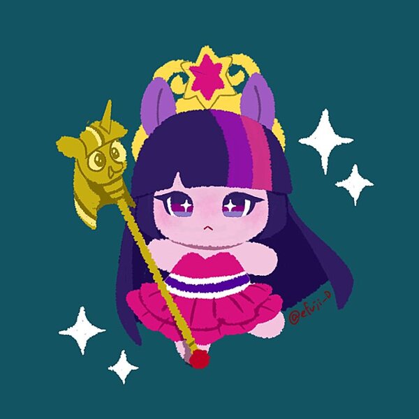 Size: 766x766 | Tagged: safe, artist:efuji_d, derpibooru import, twilight sparkle, human, equestria girls, big crown thingy, chibi, clothes, cute, dress, element of magic, fall formal outfits, female, frown, green background, image, jewelry, jpeg, ponied up, regalia, scepter, simple background, solo, sparkles, starry eyes, twiabetes, twilight scepter, wingding eyes