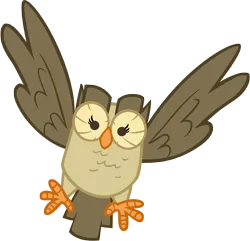 Size: 8311x8000 | Tagged: safe, artist:emper24, derpibooru import, owlowiscious, bird, owl, owl's well that ends well, image, png, simple background, solo, spread wings, transparent background, vector, wings