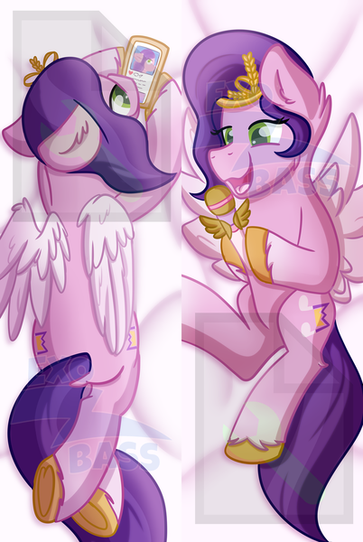 Size: 1000x1493 | Tagged: safe, artist:exobass, derpibooru import, pipp petals, pegasus, pony, g5, body pillow, body pillow design, image, mobile phone, obtrusive watermark, phone, png, smartphone, solo, watermark
