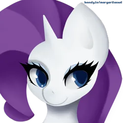Size: 2000x2000 | Tagged: safe, artist:margaritaenot, derpibooru import, rarity, pony, unicorn, bust, image, png, portrait, simple background, solo, vector