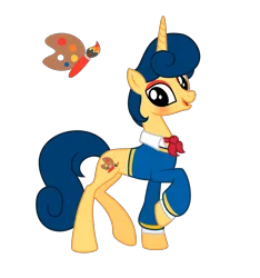 Size: 4145x4435 | Tagged: safe, artist:darbypop1, derpibooru import, ponified, pony, unicorn, clothes, image, male, png, quadrupedal, simple background, solo, stallion, transparent background, wally darling, welcome home