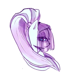 Size: 400x400 | Tagged: artist needed, source needed, safe, derpibooru import, coloratura, earth pony, pony, bust, countess coloratura, eyeshadow, female, image, lidded eyes, makeup, png, ponytail, simple background, solo, veil, white background