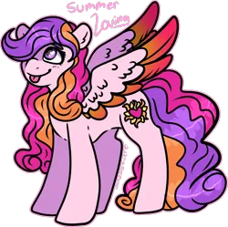 Size: 1392x1386 | Tagged: safe, artist:sexygoatgod, derpibooru import, oc, oc:summer loving, unofficial characters only, pegasus, pony, adoptable, female, image, png, simple background, transparent background