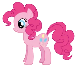 Size: 3084x2667 | Tagged: safe, artist:awesomebrony, derpibooru import, pinkie pie, earth pony, pony, season 1, the ticket master, .ai available, adobe illustrator, female, hooves, image, looking down, mare, png, simple background, smiling, solo, standing, transparent background, vector