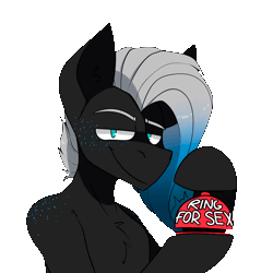 Size: 2560x2560 | Tagged: suggestive, artist:difis, derpibooru import, oc, unofficial characters only, pony, animated, auction, auction open, bell, chest fluff, commission, desk bell, eyebrow wiggle, eyebrows, gif, grin, halfbody, horn, image, jewelry, lidded eyes, looking at you, male, meme, raised eyebrow, ring, simple background, smiling, smiling at you, smug, solo, solo male, stallion, transparent background, ych result, your character here