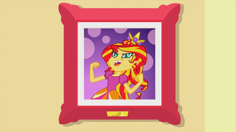 Size: 1920x1080 | Tagged: safe, derpibooru import, screencap, sunset shimmer, equestria girls, my past is not today, clothes, crown, dress, evil laugh, fall formal, fall formal outfits, female, image, jewelry, jpeg, laughing, regalia, solo, solo female, sunset shimmer's prom queen photos