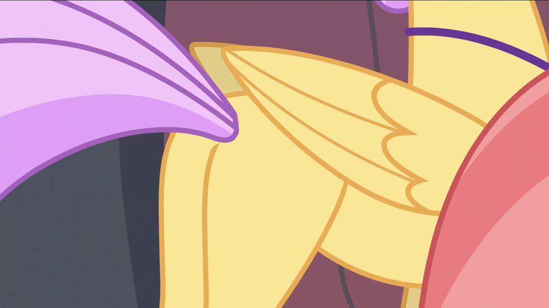 Size: 2877x1618 | Tagged: safe, derpibooru import, screencap, classical hippogriff, hippogriff, surf and/or turf, background hippogriff, butt, i watch it for the plot, image, pictures of butts, plot, png, wings