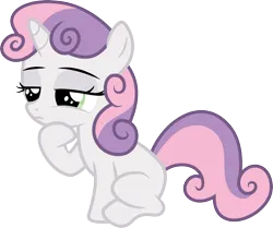 Size: 3589x3000 | Tagged: safe, artist:cloudyglow, derpibooru import, sweetie belle, one bad apple, image, png, solo, vector