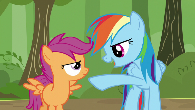 Size: 1280x720 | Tagged: safe, derpibooru import, screencap, rainbow dash, scootaloo, brotherhooves social, image, png