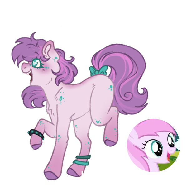 Size: 1000x1000 | Tagged: safe, artist:kazmuun, derpibooru import, piña colada, pony, bow, female, filly, foal, image, png, quadrupedal, simple background, solo, tail, tail bow, transparent background