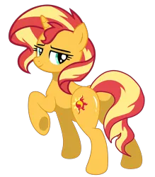 Size: 4335x4944 | Tagged: safe, artist:shiningblueshield, derpibooru import, sunset shimmer, pony, unicorn, butt tail, image, looking at you, looking back, looking back at you, png, simple background, solo, stupid sexy sunset shimmer, white background