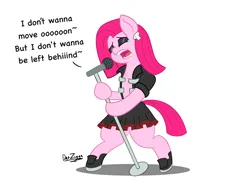 Size: 4098x3072 | Tagged: safe, artist:datzigga, derpibooru import, pinkie pie, pony, image, microphone, pinkamena diane pie, png, singing, solo