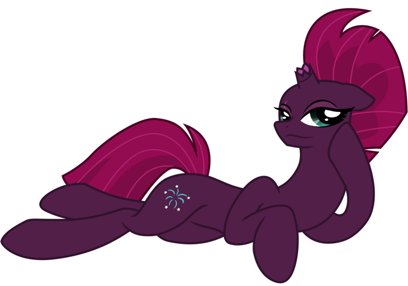 Size: 8066x5647 | Tagged: safe, artist:ejlightning007arts, derpibooru import, fizzlepop berrytwist, tempest shadow, pony, unicorn, base used, broken horn, eyeshadow, female, horn, image, lying down, makeup, mare, png, pose, scar, seductive, sexy, simple background, smiling, solo, stupid sexy tempest shadow, transparent background, vector