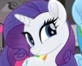 Size: 163x132 | Tagged: safe, derpibooru import, screencap, rarity, rainbow roadtrip, image, jpeg, smiling