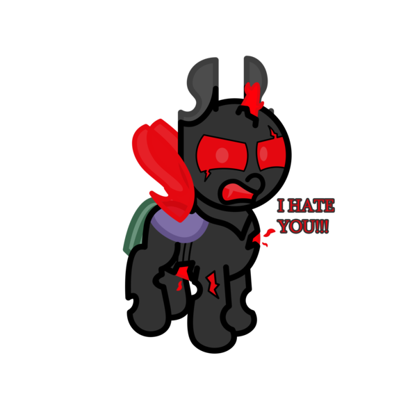 Size: 3000x3000 | Tagged: semi-grimdark, artist:theunidentifiedchangeling, derpibooru import, oc, changeling, blood, bloodshot eyes, changeling oc, crack, cracking, image, looking at you, png, red eyes, red eyes take warning, simple background, transparent background