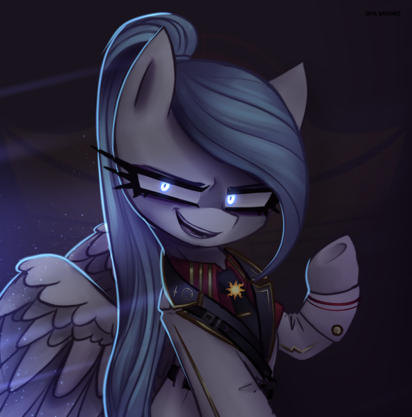 Size: 2800x2840 | Tagged: safe, artist:opal_radiance, derpibooru import, oc, oc:opal rosamond, pegasus, pony, equestria at war mod, eaw, image, pax solaris, png, solo