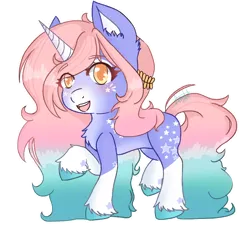 Size: 786x712 | Tagged: safe, artist:derpyvr, derpibooru import, oc, oc:fluffy dream, unofficial characters only, pony, unicorn, blushing, coat markings, ear fluff, female, image, mare, open mouth, open smile, png, ponysona, simple background, smiling, socks (coat marking), solo, traditional art, transparent background, two toned mane, unshorn fetlocks