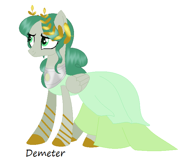 Size: 623x539 | Tagged: safe, artist:harmonicdreemur1308, derpibooru import, ponified, earth pony, pony, base used, clothes, demeter, dress, female, greek mythology, image, laurel wreath, mare, png, simple background, solo, white background