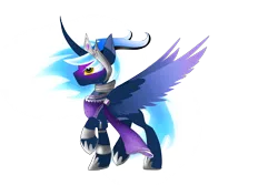 Size: 3000x2000 | Tagged: safe, artist:harmonicdreemur1308, derpibooru import, oc, unofficial characters only, alicorn, pony, clothes, colored wings, female, hoof shoes, image, mare, png, raised hoof, scarf, simple background, solo, transparent background, two toned wings, wings