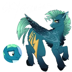 Size: 894x894 | Tagged: safe, artist:kazmuun, derpibooru import, sky stinger, pegasus, pony, image, male, png, simple background, solo, stallion, transparent background