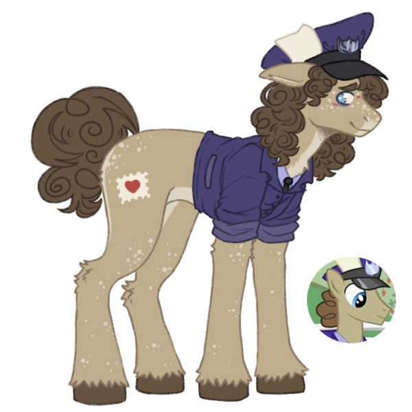 Size: 894x894 | Tagged: safe, artist:kazmuun, derpibooru import, parcel post, post haste, earth pony, pony, image, male, png, simple background, solo, stallion, transparent background