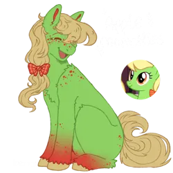 Size: 894x894 | Tagged: safe, artist:kazmuun, derpibooru import, apple munchies, earth pony, pony, apple family member, female, image, mare, png, simple background, solo, transparent background