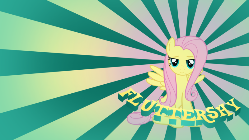 Size: 1920x1080 | Tagged: safe, artist:gurugrendo, artist:moongazeponies, derpibooru import, edit, fluttershy, pegasus, pony, abstract background, female, image, lidded eyes, looking at you, mare, png, smiling, smiling at you, solo, spread wings, text, wallpaper, wallpaper edit, wings