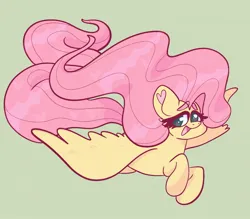 Size: 1620x1419 | Tagged: safe, artist:sunburst1ng, derpibooru import, fluttershy, pegasus, pony, female, green background, image, jpeg, simple background, solo