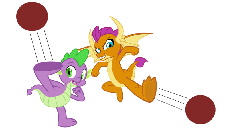 Size: 3600x2025 | Tagged: safe, artist:ponygamer2020, derpibooru import, smolder, spike, dragon, buckball season, ball, buckball, dragoness, duo, effects, feet, female, image, kick, kickball, male, png, simple background, smiling, sports, spread wings, teenaged dragon, teenager, the boondocks, transparent background, underfoot, vector, wings